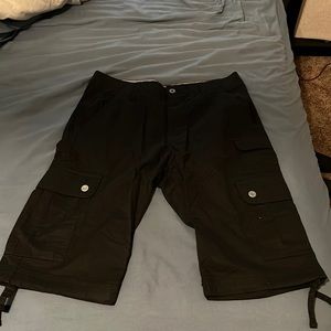 Mens 34 Below The Knee Cargo Black
